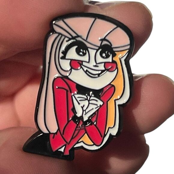 Hazbin Hotel Charlie Hopeful Eyes Enamel Pin - Picture 3 of 7
